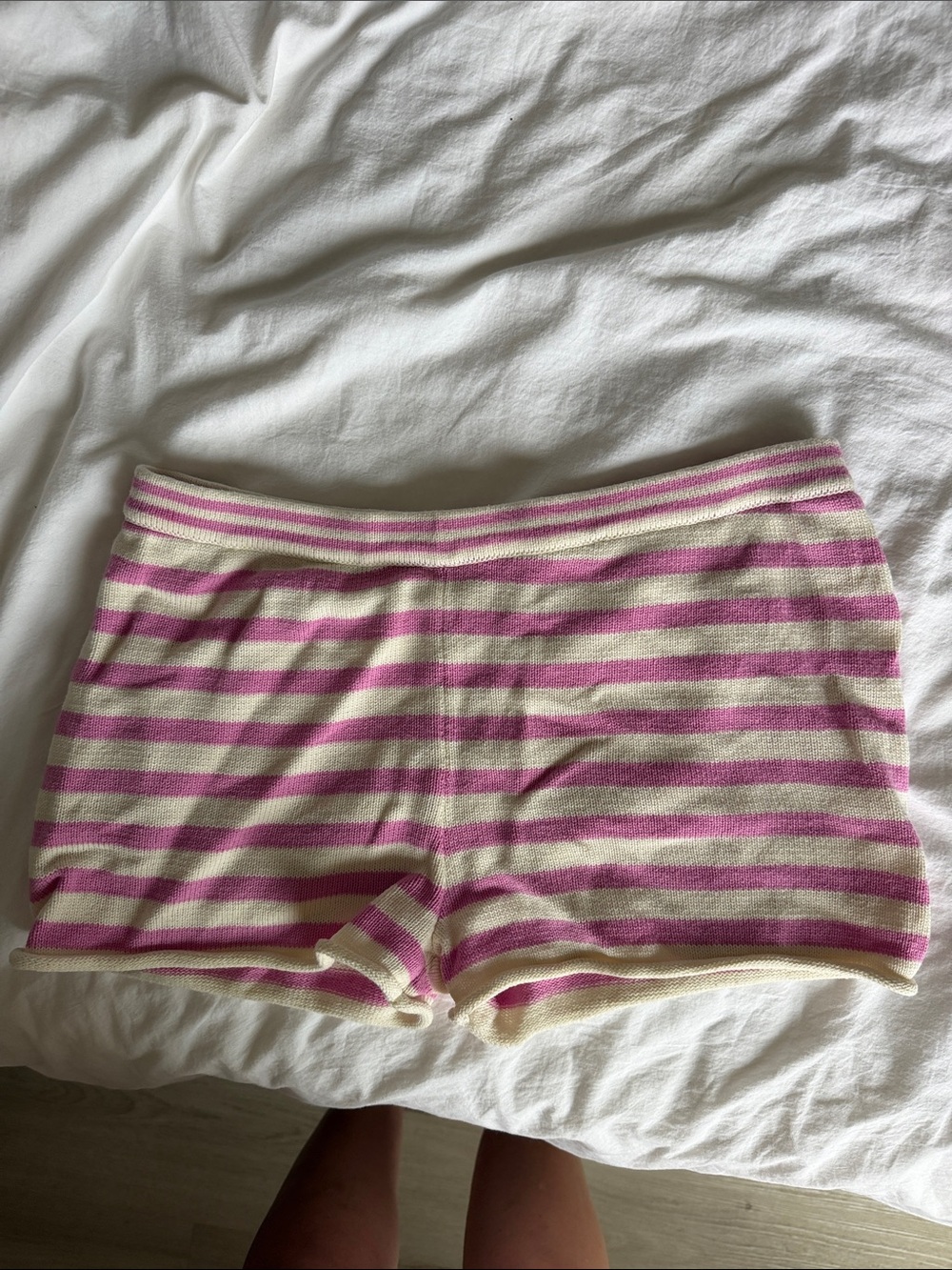 Beach Knit Mini Shorts- Taffy